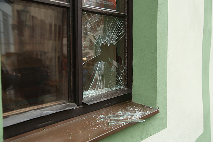 A2B Glass are able to board up broken windows while they are being repaired in Gidea Park.